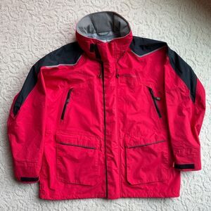 West Marine Third Reef 3L Jacket 2XL Red/Black Outdoor Jacket Sailing Boating.